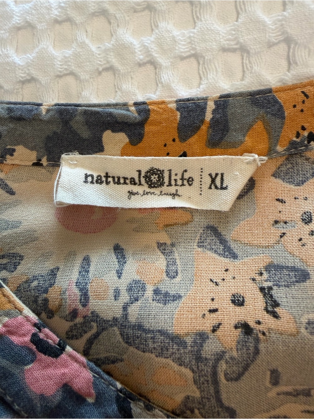 Natural Life Babydoll Floral Dress Size XL - Picture 4 of 7